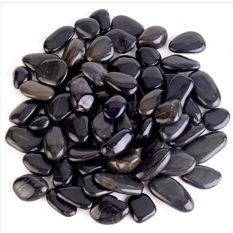 Elevating Your Garden with Black Rocks and Pebbles