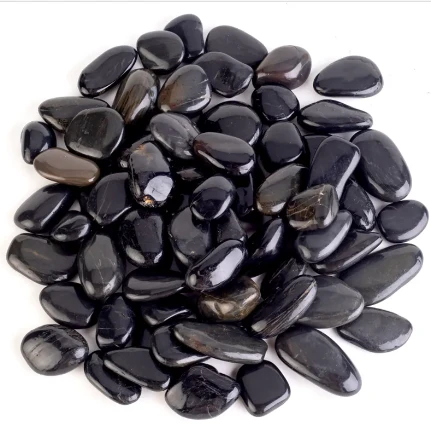 Transform Your Landscape with Black Rocks and Pebbles