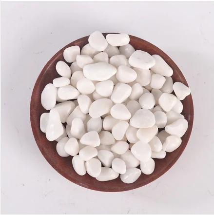 Enhance Your Garden with Elegant White Pebbles
