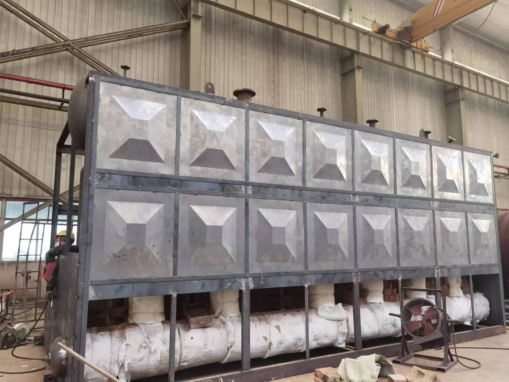 Waste heat recovery industrial steam boiler