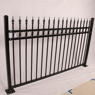 steel fence posts railing design metal fencing