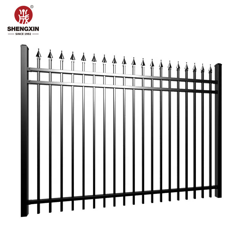 Galvanized Steel Fence With Spear Top