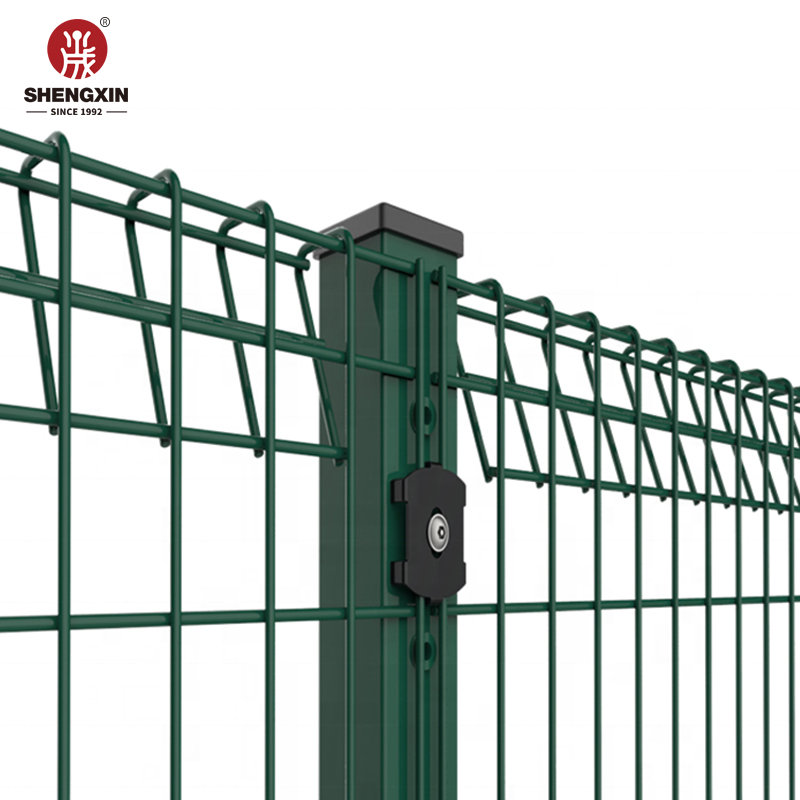 Rolled Top Powder Coated BRC Wire Mesh Fence