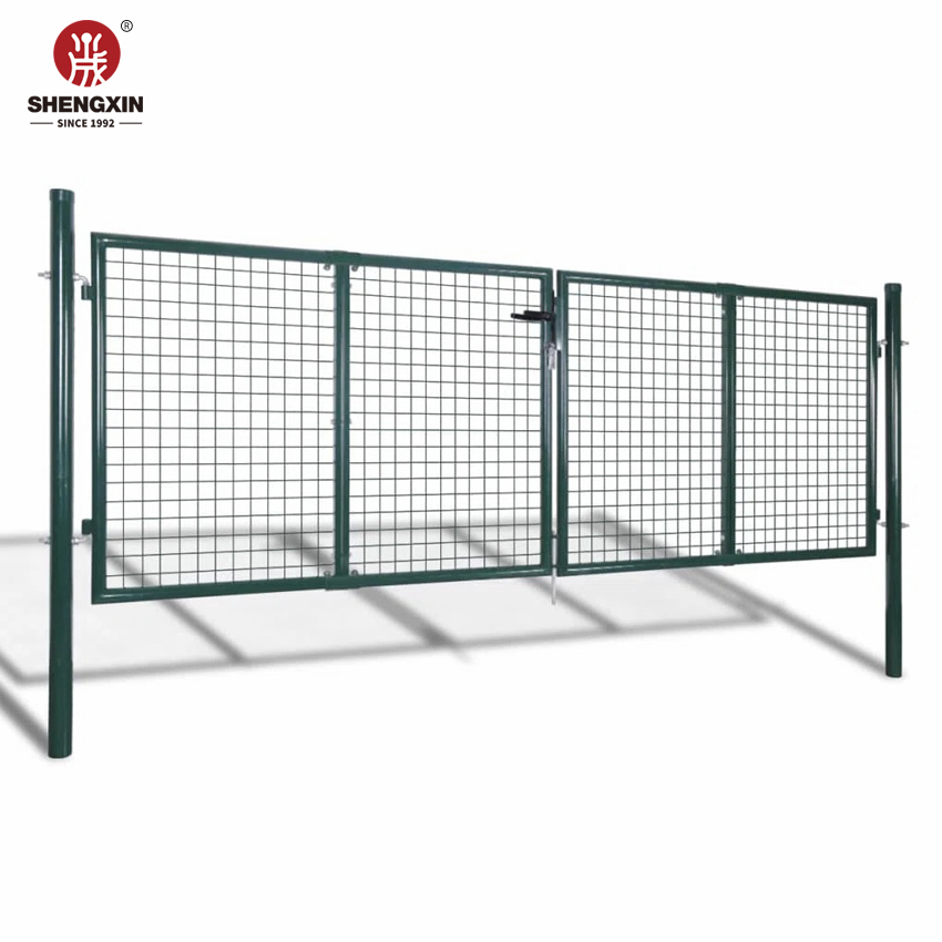 100x150cm Green Euro Home Yard Metal Fence Gate Garden Gate