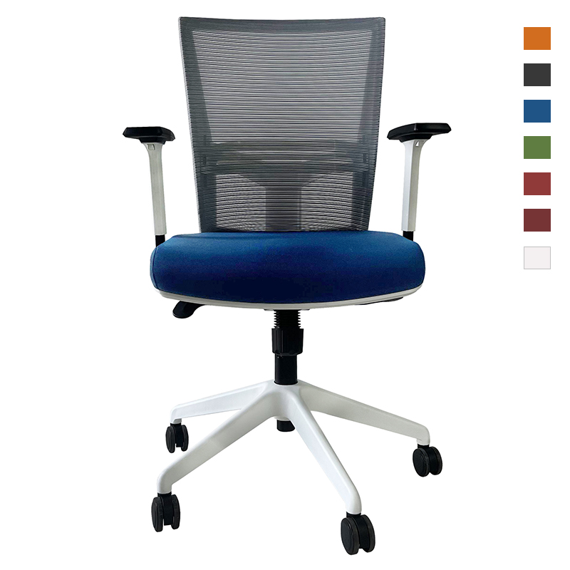 Modern Office Chair With PP Armrest Swivel Ergonomic Executive Chair LN-4056-1 White