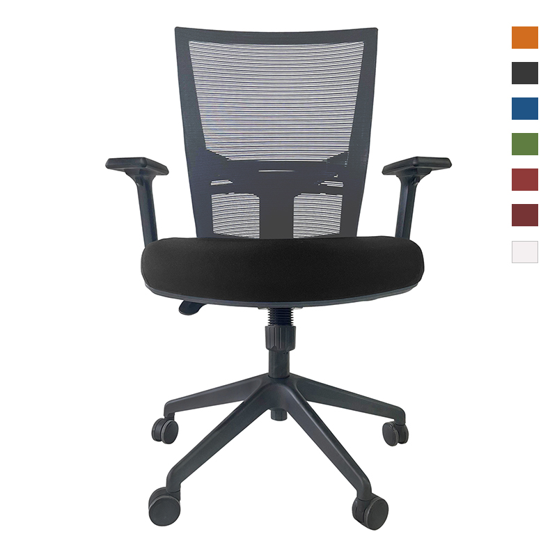 Black Back Swivel Mesh Office Chair Ergonomic Office Chair LN-4056-1 Black