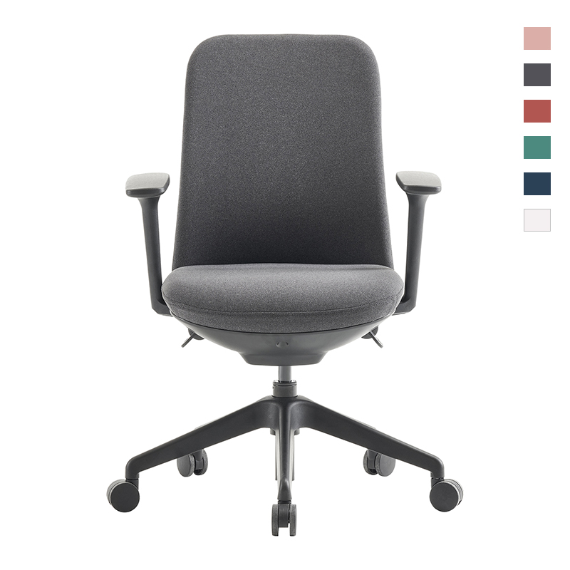 Leather PUOffice Swivel Ergonomic Office Chair with Footrest LN-Nest(PU)-FT
