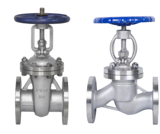 Comparison between gate valve and globe valve
