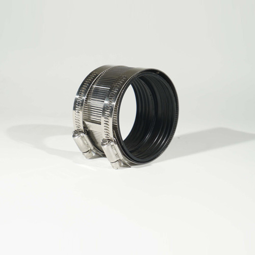 Flexible no-hub rubber lining stainless steel type A coupling hose pipe clamp