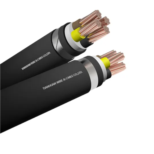 N2XBY 0.6/1kv Cu conductors XLPE insulated STA and PVC sheathed power cable