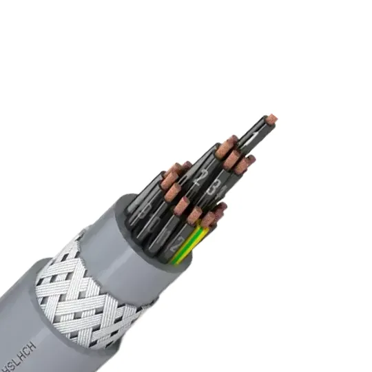 HSLHCH 300/500V  Cu Conductor with LSZH Insulated and  Sheathed ,and Tinned Copper Wires Braid Screening Control Cable