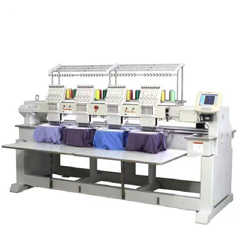 Industrial Custom Logo Computer Machine 4 Heads 12 Needle 15 Needle T shirt Embroidery Machine