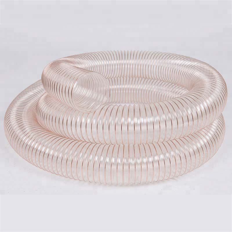 PU steel wire vacuum and duct hose