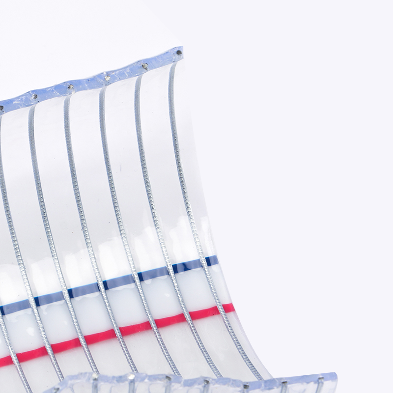 Lay the hoses flat and secure. Lay the hoses flat and secure.