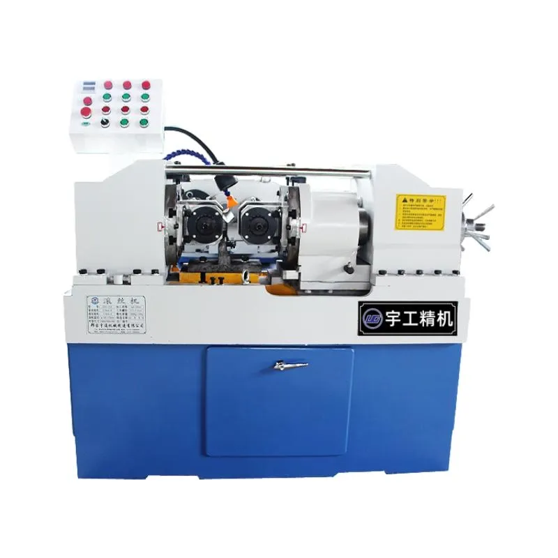 Automatic nut and bolt threading rod thread rolling machine