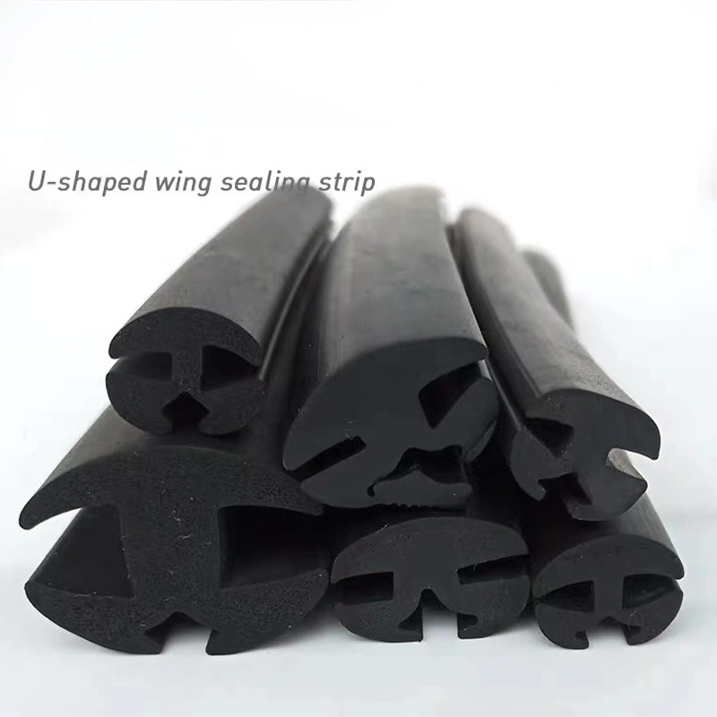 Windshield rubber sealing strip