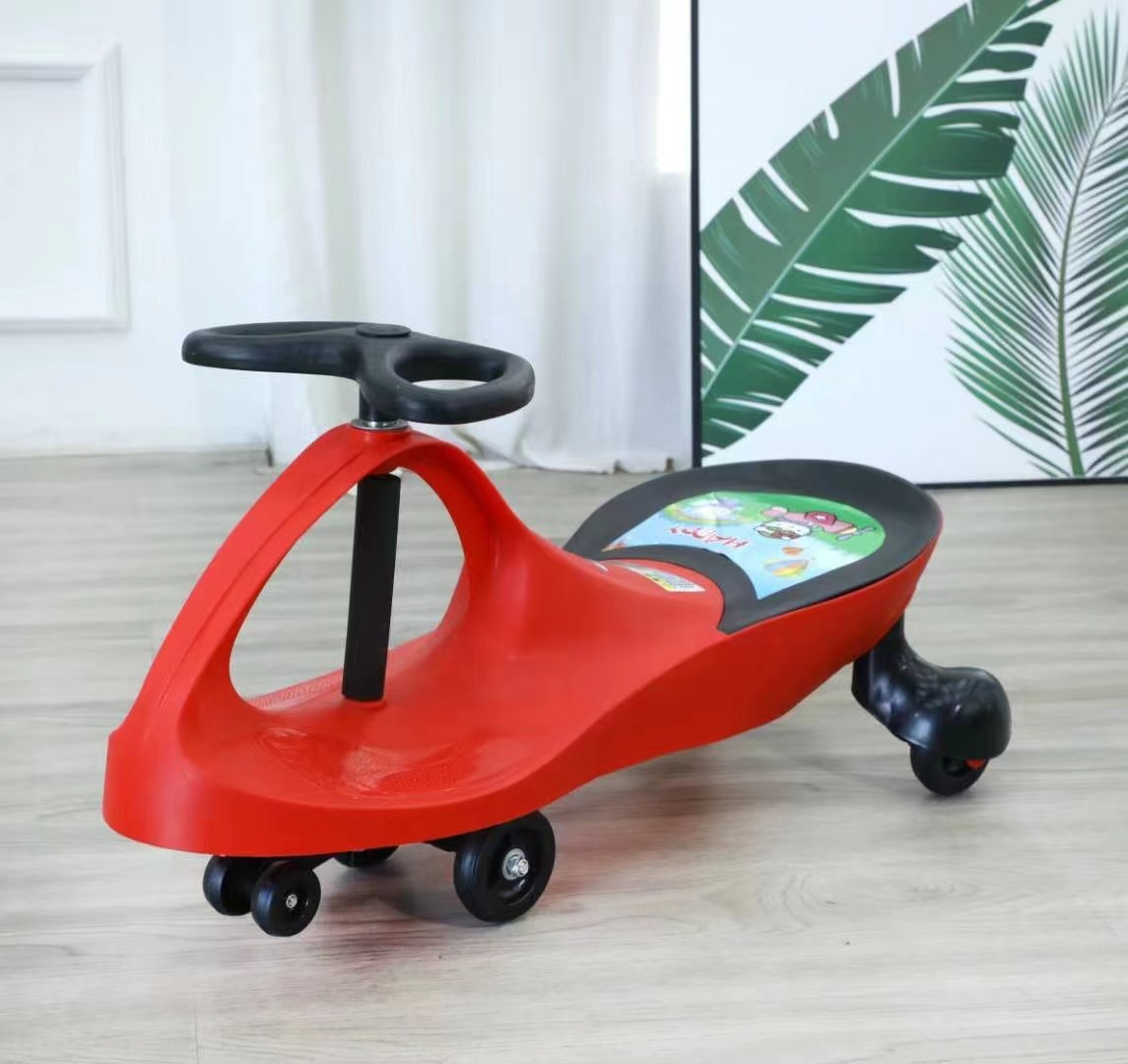 New Children's Twist Car with Music 1-6 Year Old Silent Wheels Cheap kids swing car