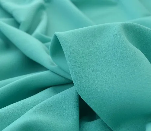 CEY crepe fabric 100% Polyester Fabric for women's garment Plain Dyed woven 100 Polyester fabric