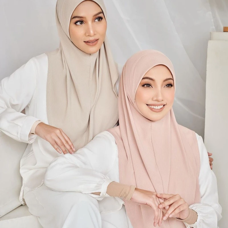 00% Polyester sheer voile  White Middle East Muslim Dubai Turban Cap Wrap Arabian Islamic Clothing Headwear Rope Fabric