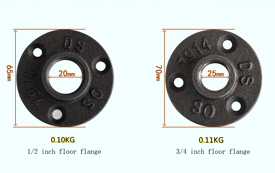 1/2″ 3/4″ 3 holes floor flange pipe fittings 1/2″ 3/4″ 3 holes floor flange pipe fittings