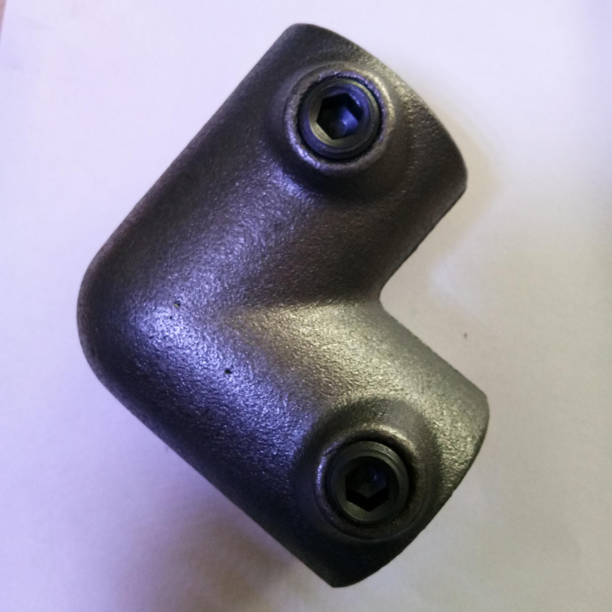 Black color Key Clamp Pipe Clamp 90 Degree Elbow 33.7mm