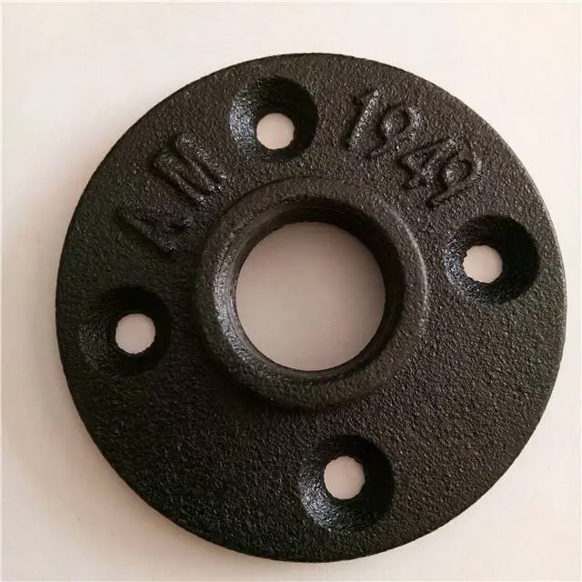Malleable Iron Pipe Fitting Galvanized Flange for wall support pipe fittings