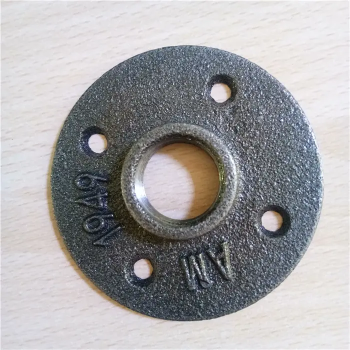 3/4 floor flange pipe fittings used in wrought iron pipe furniture