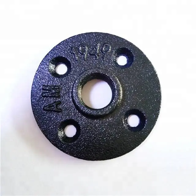 1/2-3/4 inch black malleable iron pipe fitting for metal pipe table, Vintage rustic furniture