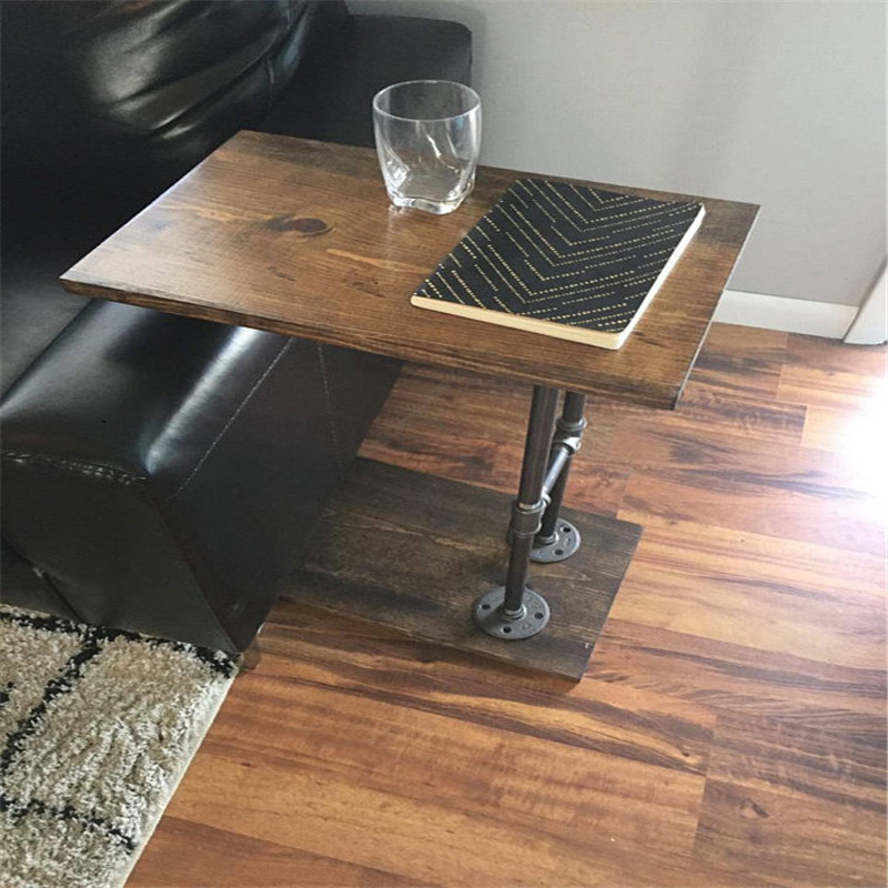 Industrial Furniture Industrial Pipe Table with malleable iro pipe fittings