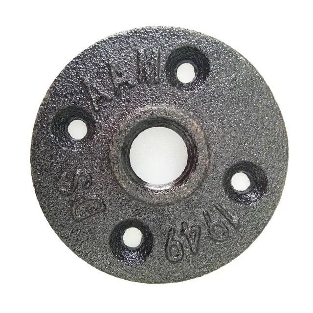 3/4 inch floor flange malleable iron black home furniture malleable iron pipe fittings