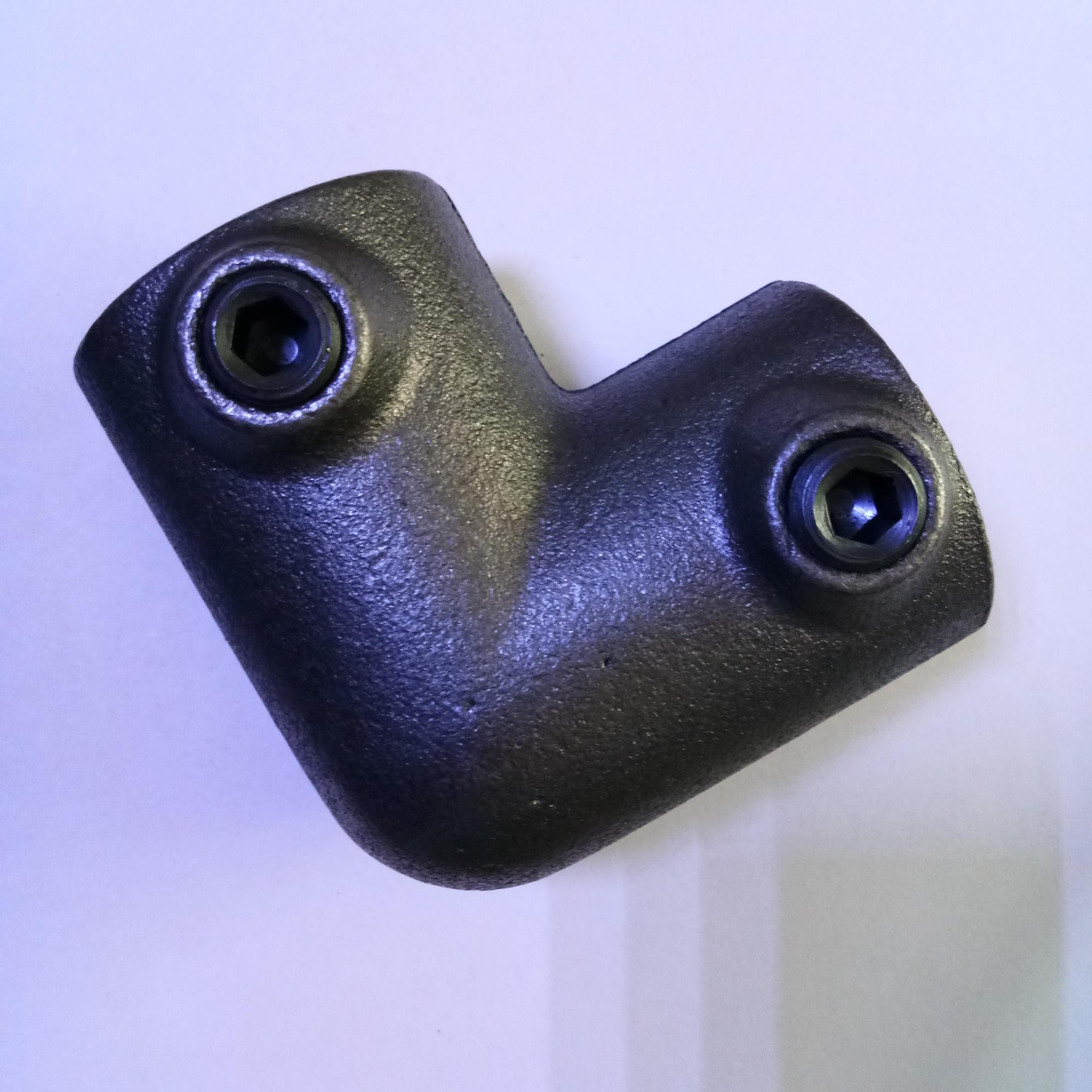 Black color Key Clamp Pipe Clamp 90 Degree Elbow 33.7mm