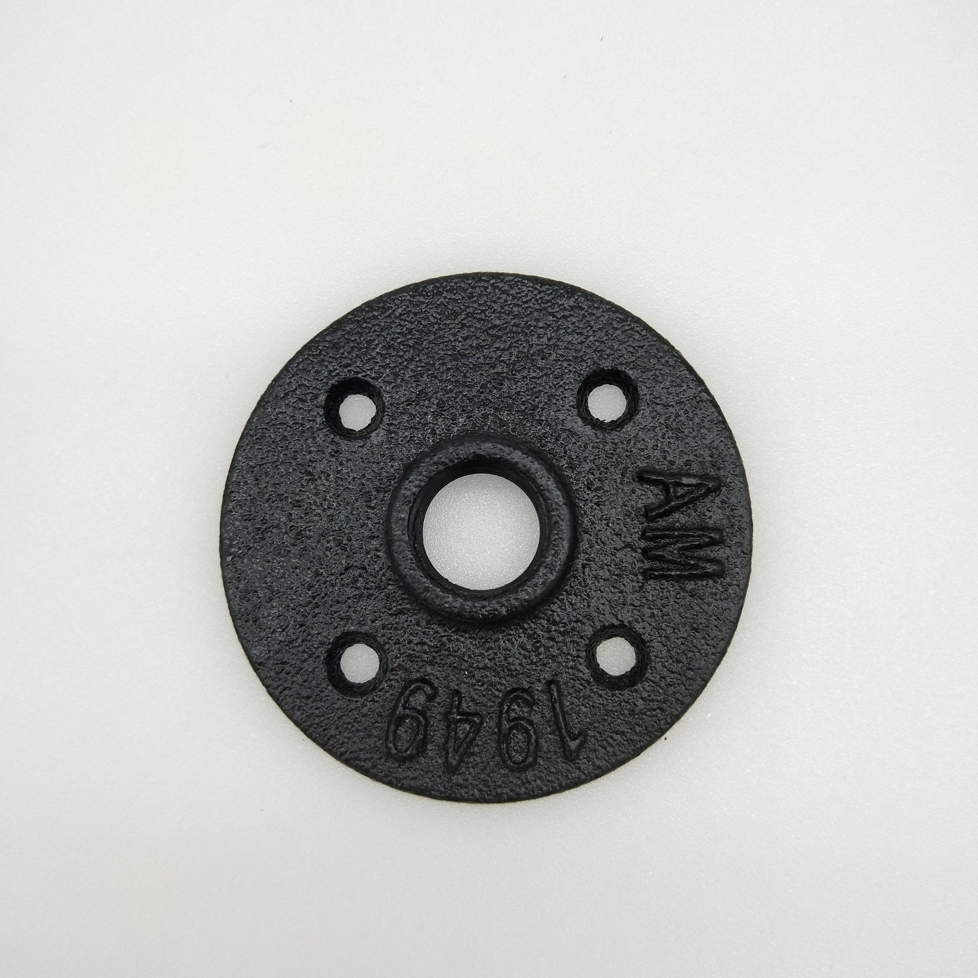 Floor flange pipe fitting 1/2 inch dn15 black iron fittings cheap