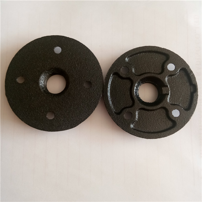 Natural color iron floor flange fpt industrial pipe shelf used for 3/4&#039;&#039;