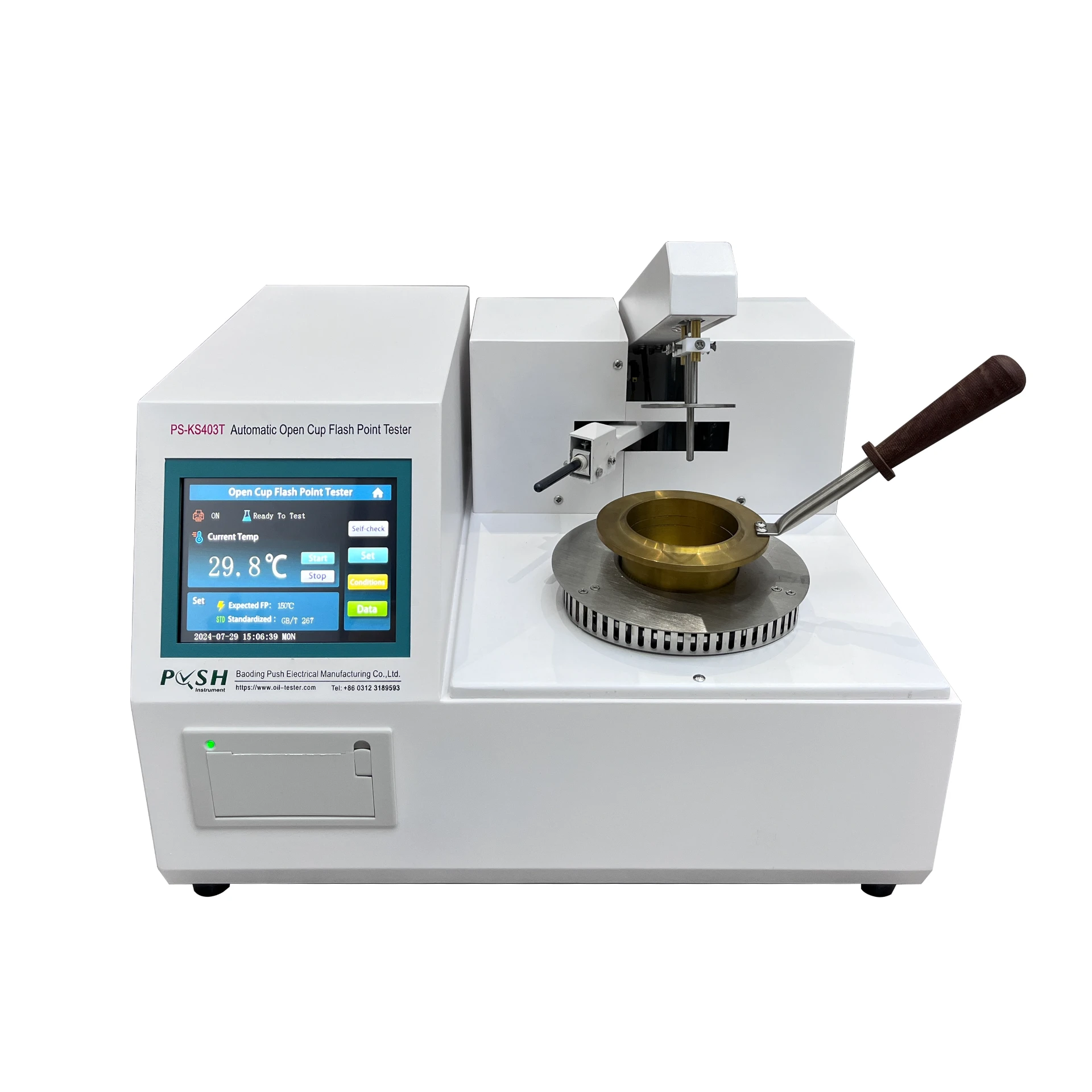 PUSH Electric PS-KS403T astm d92 open cup flash point tester