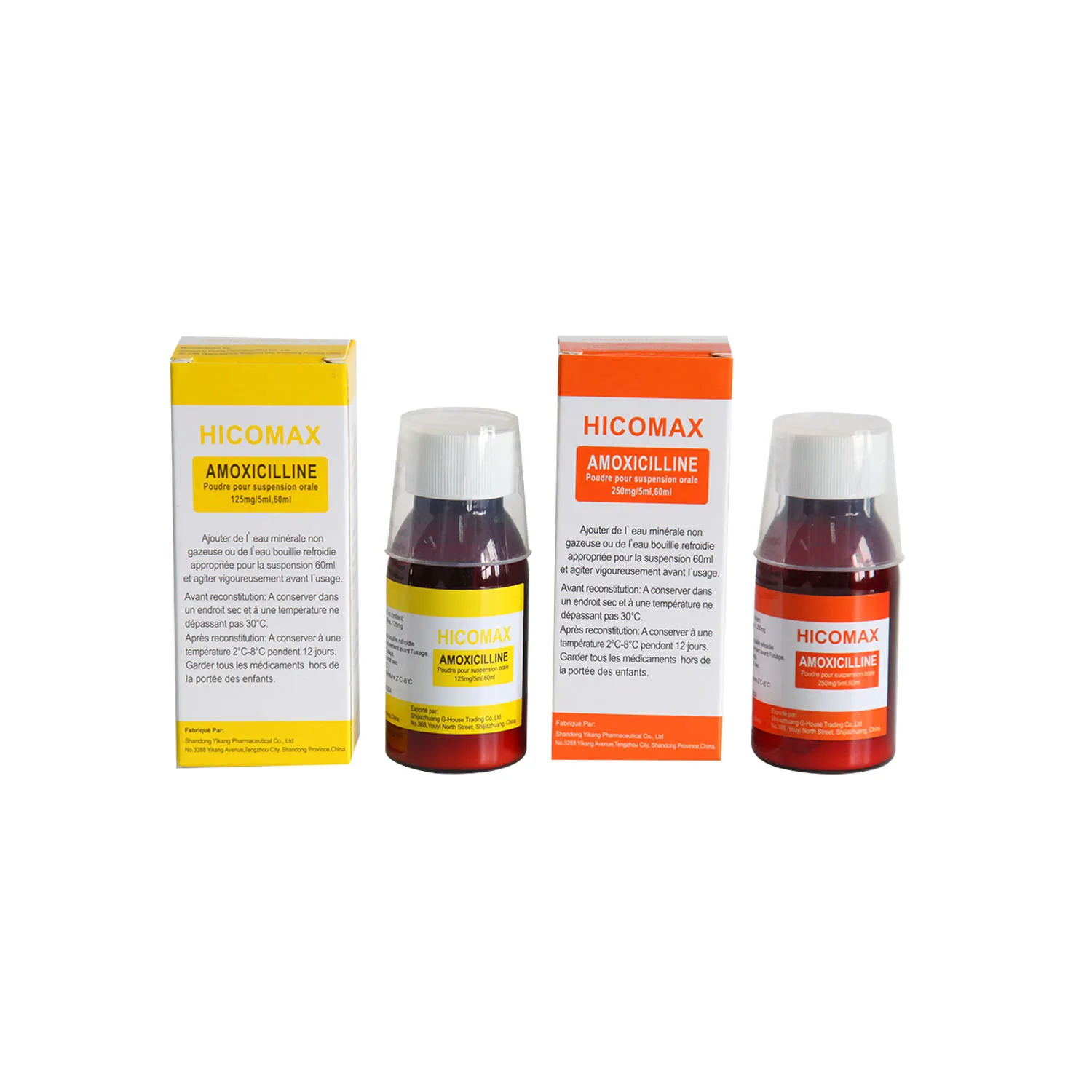 Amoxicillin Powder for Oral Suspension 250mg/5ml