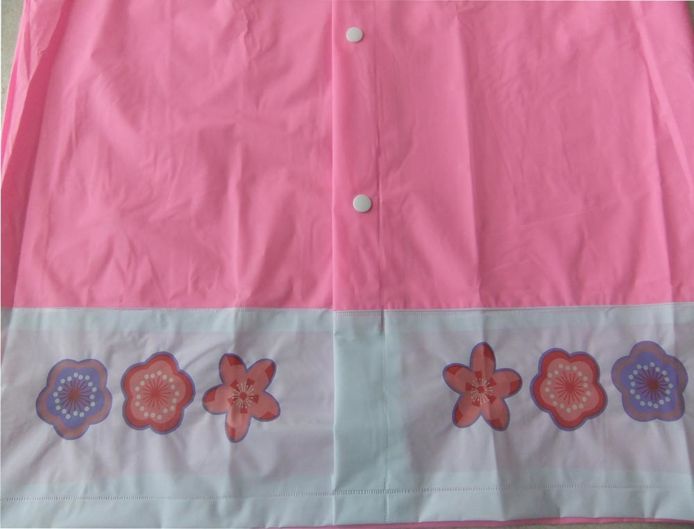 Pink Children Raincoat Waterproof for Walking