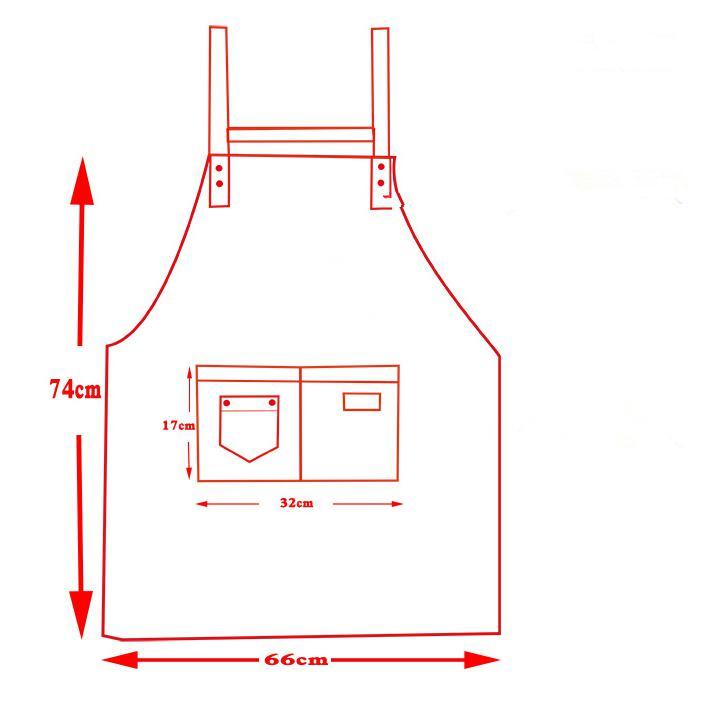 Custom Design Logo Printed Cotton Cooking Kitchen Apron