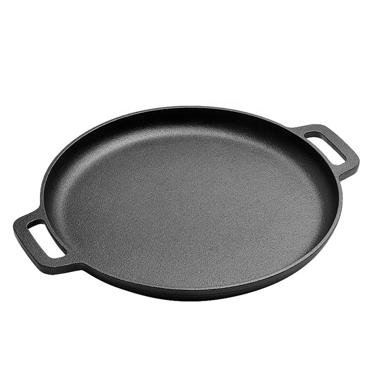 CAST IRON PIZZA PAN 13.8