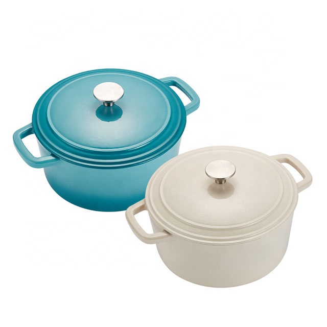 Factory Price Enamel Cast Iron Dutch Oven Enamelled Casserole Colorful Cast Iron Cookware