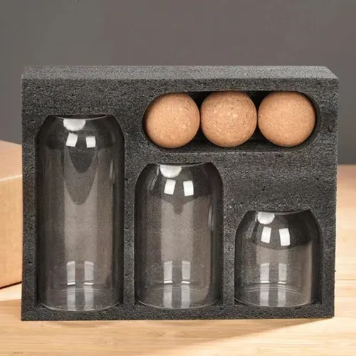 High Borosilicate Glass Bottle with Cork Lid