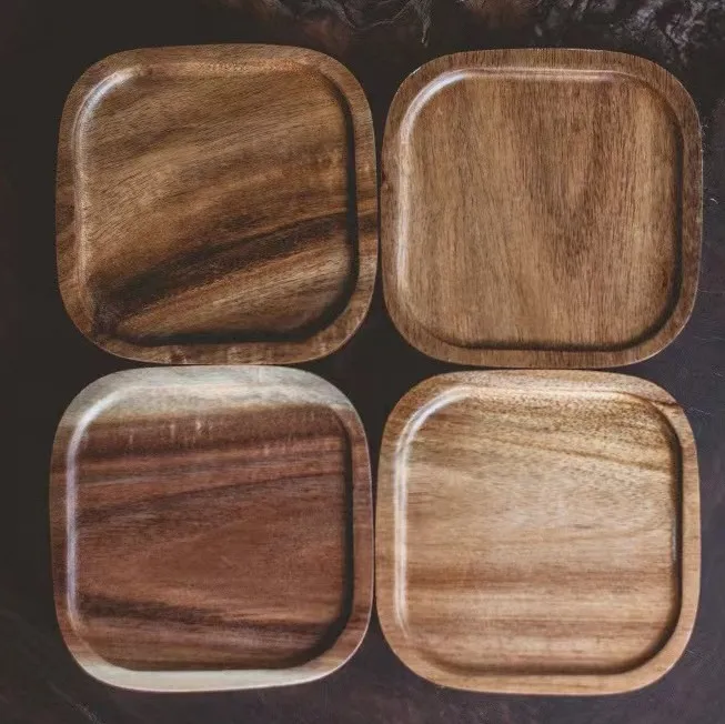Square Glass Jar with Wooden Lid Square Glass Jar with Wooden Lid