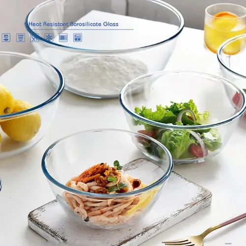 Glass Mixing Bowls with Lids
