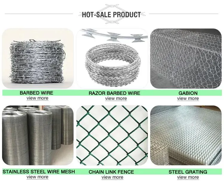 3.0mm Galvanized Chain Link Fence PVC Coated Mesh Rolls Cyclone Farm Wire
