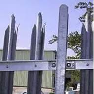 Building Material 6FT 8FT Black Galvanized Steel Metal Fence Panels Picket Fence