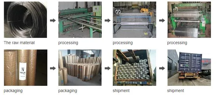 Cheap Green Color PVC Coated / Galvanized Welded Wire Mesh Price for Poultry Animal Cage