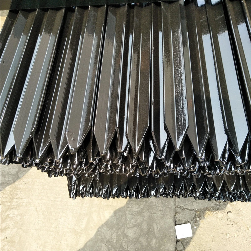 Y Shaped Star Picket Galvanized Steel Fence Post Y Post Black
