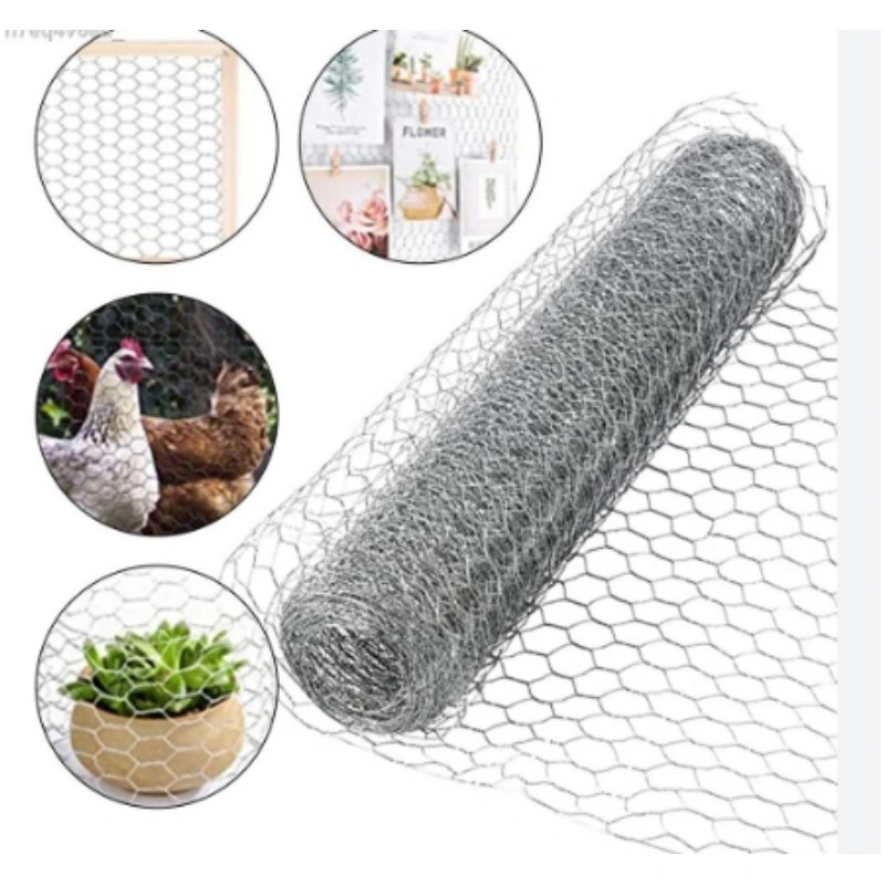 wholesale galvanized hexagonal wire mesh Hot Sale Galvanized 60 80mm Steel Cheap Chicken Netting Fence Farm Triple Twist PVC Coated Hexagonal Wire Mesh