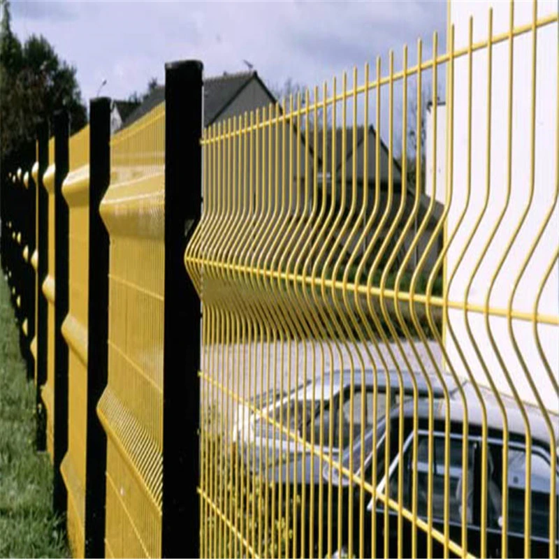 Peach Type Fence Post for V Fold Curved Wire Fence Panel