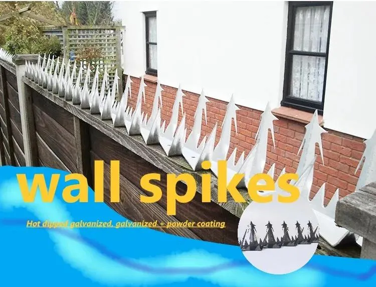 Galvanized or Powder Coated Anti-Climb Protect Wall Spike