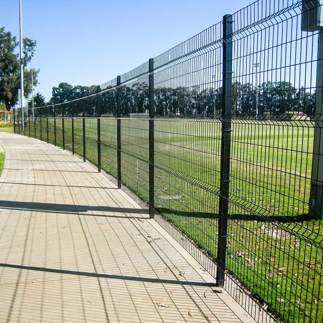 galvanized steel mesh panels Commercial Galvanized Steel 3D Curved Welded Wire Mesh Fence Playground Fence Panel